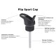 Klean Kanteen®Flip Seal Sport Cap Schwarz Black Teleskop-Trinkhalm