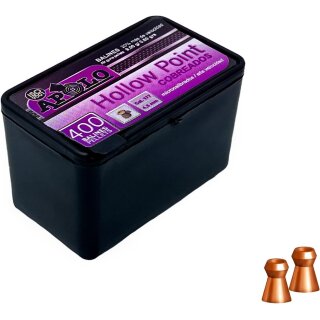 Apolo Diabolos & Stahlrundkugeln: Premium Munition Kal. 4,5mm für Luftgewehr, Luftpistole, CO2-Waffen - inklusive ausgefallener Modelle (4,5mm / .177, Hollow Point verkupfert
