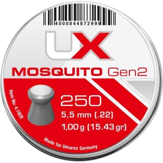 Umarex Mosquito Gen2 Diabolos, 5,5 mm (.22), 1,00 g, 250 Stück, Dose
