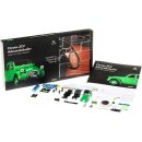 FRANZIS 55154 - Citroen 2CV Adventskalender grün, Metall Modellbausatz im Maßstab 1:32, inkl. Soundmodul und 50-seitigem Begleitbuch