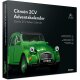 FRANZIS 55154 - Citroen 2CV Adventskalender grün, Metall Modellbausatz im Maßstab 1:32, inkl. Soundmodul und 50-seitigem Begleitbuch