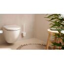 tesa Moon White WC-Garnitur, Set mit Halter & WC-Bürste, matt weiß