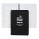 Modestone® A5 Side Spiral Notebook 148x210mm 50 Blatt - Schwarz