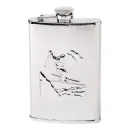 Herbertz Taschenflasche Flachmann Edelstahl Ski...
