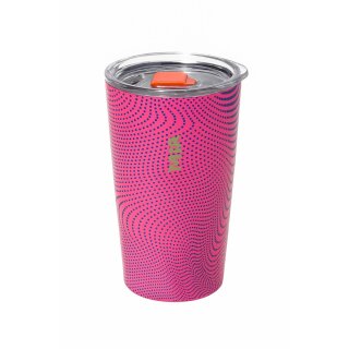Starbucks Tumbler Fuschia Orange Psychedellic 12oz