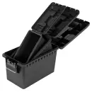 Universalboxen 3er-Set Schwarz Abschließbar mit Dichtung