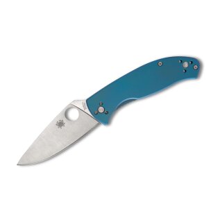 Spyderco Tenacious R.I.L. Blue Titanium PlainEdge