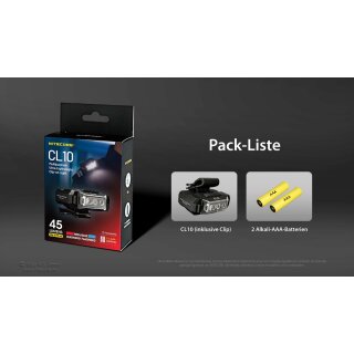 Nitecore Clipleuchte CL10