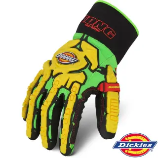 Dickies Profi Arbeitshandschuhe Super Grip – Grün mit TPR-Schutz L