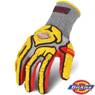 Dickies Profi Arbeitshandschuhe HD Cut Level 5 – Schnittschutzhandschuhe Grau/Rot L