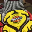 Dickies Profi Arbeitshandschuhe HD Cut Level 5 – Schnittschutzhandschuhe Grau/Rot L
