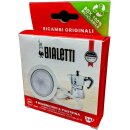 Bialetti Ersatzdichtungen 3 Dichtungen + 1 Filter 3/4 Tassen Rot