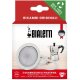 Bialetti Ersatzdichtungen 3 Dichtungen + 1 Filter 3/4 Tassen Rot