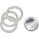 Bialetti Ersatzdichtungen 3 Dichtungen + 1 Filter 3/4 Tassen Rot