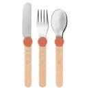 Opinel Le Gourmet Kinderbesteckset, 3-tlg., CORAL