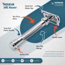 Merkur 38001 Rasier-Set, Rasierhobel, 10 Klingen Super Platinum