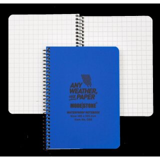 Modestone Wasserfestes Notizbuch aus Steinpapier 145x105mm, blau