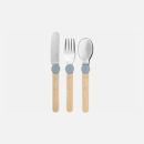 OPINEL Le Petit Gourmet Kinderbesteckset, 3-tlg., REGENBLAU