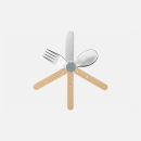 OPINEL Le Petit Gourmet Kinderbesteckset, 3-tlg., BUNT