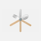 OPINEL Le Petit Gourmet Kinderbesteckset, 3-tlg., BUNT