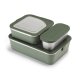 Klean Edelstahl Essensbehälter Lunchbox Rise 3er Set 1626ml dunkelgrün