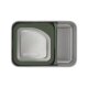 Klean Edelstahl Essensbehälter Lunchbox Rise 3er Set 1626ml dunkelgrün
