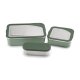 Klean Edelstahl Essensbehälter Lunchbox Rise 3er Set 1626ml dunkelgrün