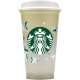 STARBUCKS Wiederverwendbarer Becher mit Farbwechsel, Goldgrande 473 ml