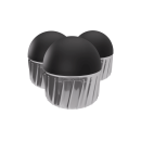 T4E Paintball Kugeln RUB Prec,Kaliber 0.68, 50 Stück Rubberballs bk