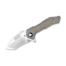 Kizer Mini Paragon Micarta Green