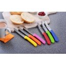 Gräwe Brötchen- & Frühstücksmesser, 6-teilig, Wellenschliff, Bunt