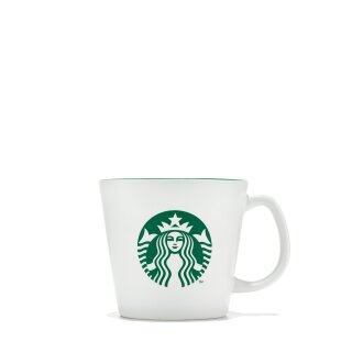 Starbucks Iconic Core Mug Tasse 12oz 356ml weiß mit grünem Logo