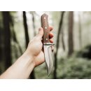 Böker Plus Walnut Drop Bushcraftmesser 14C28N