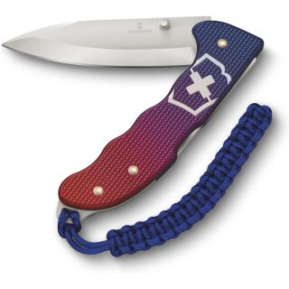 Victorinox Schweizer Taschenmesser Hunter Evoke Alox Blau/Rot Kordel