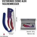 Victorinox Schweizer Taschenmesser Hunter Evoke Alox Blau/Rot Kordel