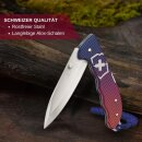 Victorinox Schweizer Taschenmesser Hunter Evoke Alox Blau/Rot Kordel