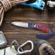 Victorinox Schweizer Taschenmesser Hunter Evoke Alox Blau/Rot Kordel