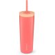 LifeStraw Go Series Tumbler 18oz Stainless Steel Apricot Pink