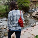 GRAND TRUNK Kompass 360° Hocker | Tonrot |