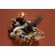 Pilzmesser mit Bürste  n°08 Schwarznuss im Holzetui Champignon Noyer Noir