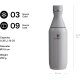Stanley 1913 All Day Slim Trinkflasche  0.35L Thermosflasche Ash Grau