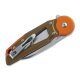 Fox Knives Metamorphosis Wharncliffe M390 Aluminum Green & Orange