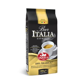Saquella Caffe Saquella Espresso Napoli Bohnen, 1er Pack (1 x 1 kg)