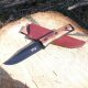 Herbertz Gürtelmesser Cocobolo Holz Griff, braune Stecklederscheide
