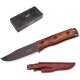 Herbertz Gürtelmesser Cocobolo Holz Griff, braune Stecklederscheide