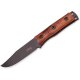 Herbertz Gürtelmesser Cocobolo Holz Griff, braune Stecklederscheide