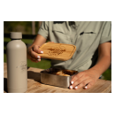 Edelstahldose mit Bambusdeckel und Gummiband 800 ml