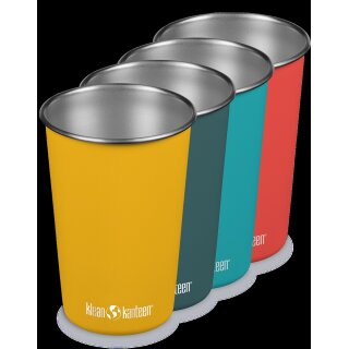 Klean Kanteen Steel Pint Becherset „Evening Sky“ 4er Set