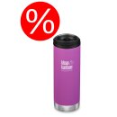 Klean Kanteen Berry Bright 476ml Isoliert mit Café Cap
