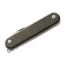 MKM Malga 5 MagnaCut Micarta Green Taschenmesser Italia